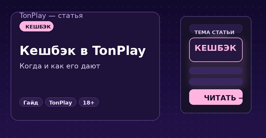 Кешбэк в TonPlay Casino: как получить